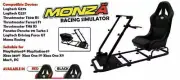 Monza-X Racing Gaming Simulator Race / Rally Seat BLACK for Pc Ps4 and XBox One