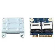 PCI-E PCIE Mini Memory Card Adapter PCI-E to Dual TF SDHC SDXC Reader Converter