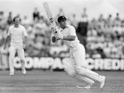 Cricket Geoff Boycott Batting For Yorkshire 1980 OLD PHOTO