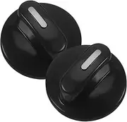 ANDRESLAD Stove Knobs Replacement 2pcs Plastic Grill Knobs Timer Switch 6mm Diameter