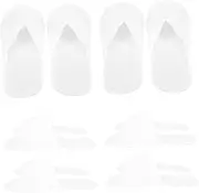 ANDRESLAD 20 Pairs Disposable Travel Slippers Hotel Guest Spa Slippers Lightweight One Time Use Unisex Bulk Pack
