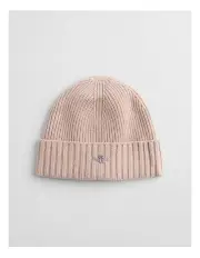 [Gant] Shield Wool Beanie in Beige