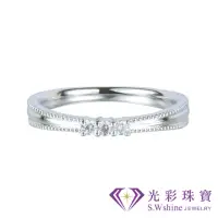 在飛比找momo購物網優惠-【光彩鑽石】日本鉑金PT900 鑽石戒指 共0.06克拉 婚