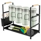 Water Bottle Organizer w/ Handle Practical Bottle Drying Rack Tumbler Holder៚