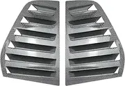 Carbon Fiber Car Rear Window Shutter Cover Trim Window Louver Side Vent ABS Trim Compatible for Volkswagen VW Golf 5 MK5 Auto Accessories(Carbon Fiber)