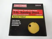 NEW 12 pack Craftsman 5" 8 Hole Hook & Loop Disks Sheets Sand Paper 100 Grits