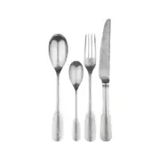 Charingworth Fiddle Vintage Dessert Fork, Knife, Spoon, Teaspoon x 48