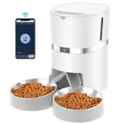 Automatic Cat Feeder, WellToBe Pet Feeder Food Dispenser for Cat & Small Dog ...