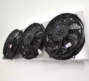 Jeep Aluminum Shroud & 3-10" Fans, Fits Champion Radiator CC78,CC1193 (for: Jeep)