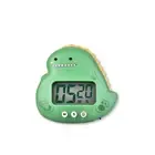 Magnetic Kitchen Timer Digital Alarm Count Down Clock Cook Cute Green Dinosaur
