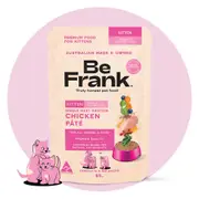 Be Frank Grain Free Kitten Chicken Pate Wet Cat Food - 85g / 85g