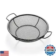Outset Mesh Grill Roasting Basket With Handles, Non-Stick, Shallow, 12" x 15"