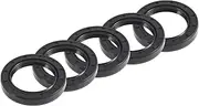 X AUTOHAUX Universal Oil Seal TC Double Lip W Steel Spring Seal Ring Rotary Shaft Seal 45x65x10mm High Pressure NBR Rubber Black 5pcs