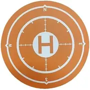 Drone Landing Pad Universal Waterproof Portable Fast-Foldable Helipad Aircraft Launch Pad for RC Drones Helicopter, PVB Drones, for DJI Neo/Mini 4 Pro/Avata 2/Mavic 3 Pro/Air 3S/RC Quadcopters (Orange)