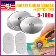 Rotary Cutter Spare Blades 28mm & 45mm Leather Quilters Sewing Patchwork Fabric