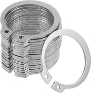 Circlip Rings,50 Pcs 304 Stainless Steel External Circlips C-Clip Retaining Snap Rings Suitable for Fix Bearings and Electrical Appliances,11mm (Size:12mm) (Size : 12mm)