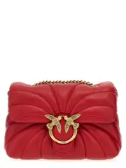 [Pinko] Pinko-Love Puff Mini Borse A Tracolla Rosso-Donna OS Red