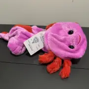 Build A Bear Pink Red Sparkle Axolotl Valentine Plush Unstuffed BNWT