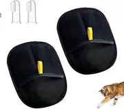 Electrostatic Gloves Pet Hair Removal, Reusable Multi-Function Efficient Pet Hair Removal Glove for Cats and Dogs with Long and Short Hair, for Couch Furniture, Car Seat, Bed Sheets, Clothes(2pcs)