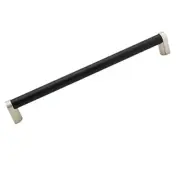 Alno D2804-12-MN/MB Alta Moda 12" Appliance Pull Smooth Matte Nickel/Matte Black