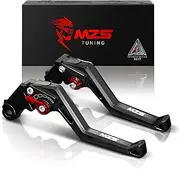 MZS Black Motorcycle Clutch Brake Levers Short Adjustable CNC Compatible with CB650R 19-23 | CB650F 18 | CBR650R 19-22 | CBR650F 14-18 | NC750S 16-20 | NC750X 18-23