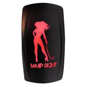 On/off Red Whip Lights RZR Rocker Switch LED for Auto & Boat [53659B1]