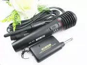 Dynamic Karaoke Vocal Wireless Wired Handheld Microphone Mic FM Receiver System