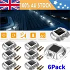 6Pcs Outdoor Solar LED Deck Lights Garden Pathway Stairs Step Fence Lamps