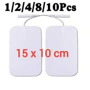 1-10x 15*10cm Machine Massages Replacement Electrode Pads Self-Adhesive For TENS