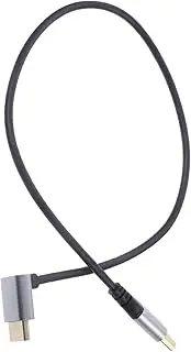 LIFKICH Solid Aluminum Alloy Cable 0.5m Length Right Angle High Speed Pc Tv Monitor Connector
