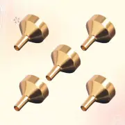 5 Pcs Funnel Small Metal Juice Oil for Change Funnels Automotive Use