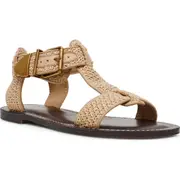 Steve Madden Brazinn Gladiator Sandal in Natural Raffia at Nordstrom, Size 7