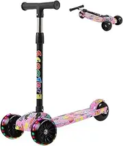 2 in 1 Kids Scooter - Kids Scooter, Kids Scooter | Adjustable Height Handlebar, Removable Seat, Multi-Function Stunt Scooter for Kids,