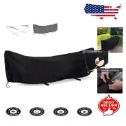 Durable Water-Resistant Hammock Cover for 11-12ft Stands - Black Polyester
