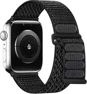[Haugboag] Nylon Loop Strap Compatible with Apple Watch Band 38mm 40mm 41mm 42mm 44mm 45mm 46mm 49mm for Women Men, Breathable Sprot Straps for iWatch Series 10/9/8/7/6/5/4/3/SE/SE2/Ultra2/Ultra