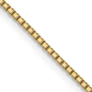 16 Inch 10K .95mm Sparkle Octagonal Box Chain