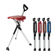 Ta-Da Chair Series 2- Portable Walking Stick, Cane with Seat, Foldable Chair, Hiking Stick, for Camping, Hiking, Lightweight Aluminum, Easy Carry, Anti-Slip