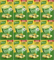 12 KNORR Creamy Four-cheese & Croutons Flavor Instant Soup Sachets 17g 0.6oz