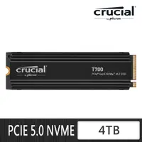 在飛比找momo購物網優惠-【Crucial 美光】T700 4TB 含散熱 M.2 2