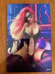 Skyline #1 Sidney Augusto Black Cat Cosplay Virgin Metal 9/10 Variant (NM)