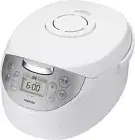 Toshiba RC-10HK(W IH jar rice cooker 5.5Cup White TOSHIBA stove copper coat 100V