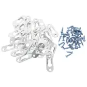 30 Pcs Round One-word Hanging Piece Picture Hangers Keyhole for Cabinets