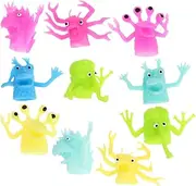 10pcs Scary Alien Alien Mini Plaything Puppet Creature Role Play Color Beasts Puppets Cover