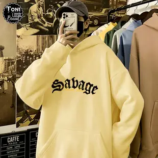 本地品牌 SABAGE 中性寬型棉氈連帽衫(HD9200L - 整盒 - 帶真實照片視頻)(Toni Shop)