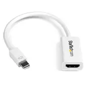 StarTech MDP2HD4KSW video cable adapter 0.15m Mini DisplayPort HDMI White
