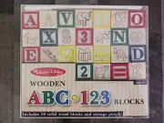 New Melissa & Doug Wooden ABC/123 Blocks.