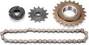 Baxnore Sprocket Chain Set 22T Tooth Rear Freewheel 38 Links Chain and 13T Tooth Sprocket Set