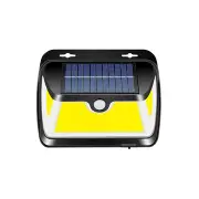 Solar Power Cob Led Pir Motion Sensor Wall Light Outdoor Garden Yard Lamp Waterproof