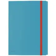 Leitz Cosy A4 3-Flap Folder with Display Book Blue