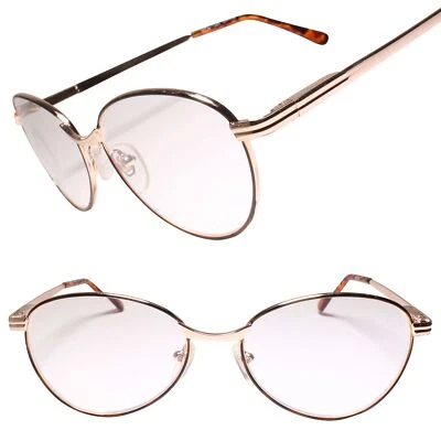 Classic Vintage Retro Spring Hinge Gold Oval Reader 1.50 Reading Glasses